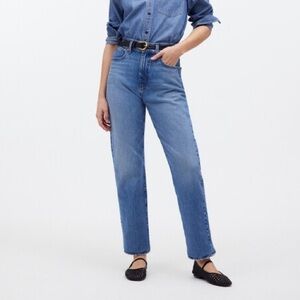 Madewell 90’s Straight Crop Medium Wash Jeans